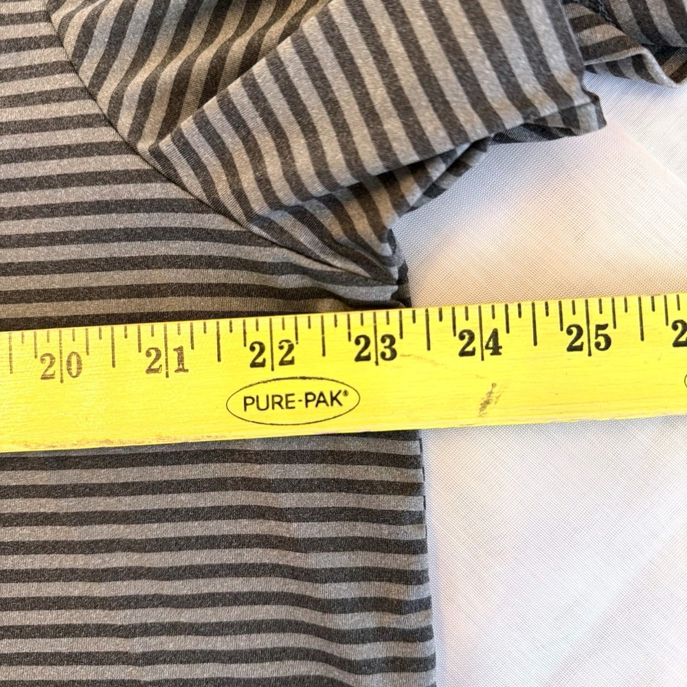 RLX Ralph Lauren Polo Shirt Large Grey Striped Performance Golf Short Sleeve‎ - Picture 5 of 9